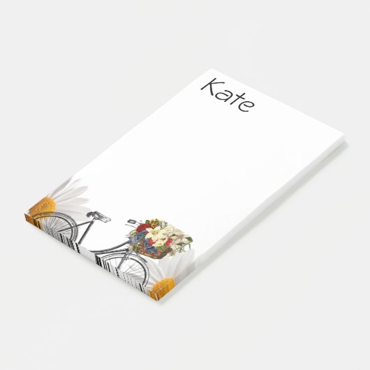 Hinweise zum Blumenbike Post-it Klebezettel (angewinkelt)