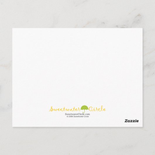 Hinweise zum Button von Windeln Postkarte (Rückseite)