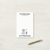 Hinweise zum Cartoon von Fitnessdiensten Post-it Klebezettel (Auf Schreibtisch)