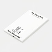 Hinweise zum Cartoon von Fitnessdiensten Post-it Klebezettel (angewinkelt)