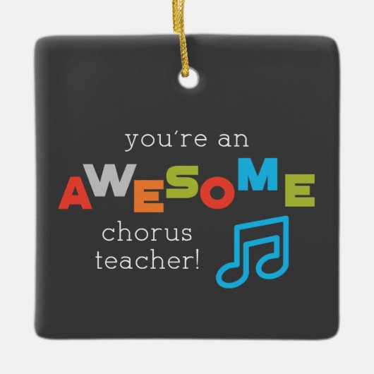 Hinweise zum Chorus Teacher Apprecience Day, Phant Keramikornament (Vorderseite)
