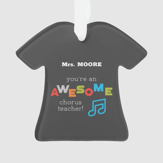 Hinweise zum Chorus Teacher Apprecience Day, Phant Ornament (Vorderseite)