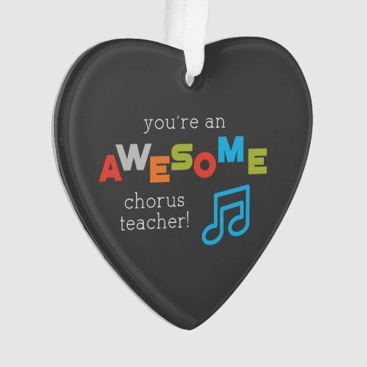 Hinweise zum Chorus Teacher Apprecience Day, Phant Ornament (Vorderseite)