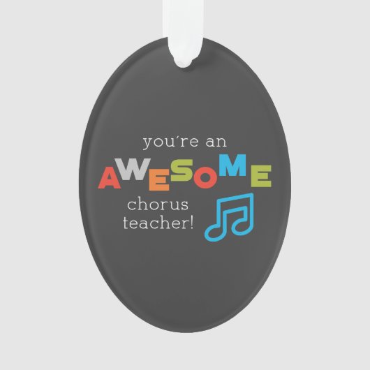 Hinweise zum Chorus Teacher Apprecience Day, Phant Ornament (Vorderseite)