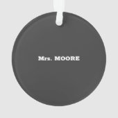 Hinweise zum Chorus Teacher Apprecience Day, Phant Ornament (Rückseite)