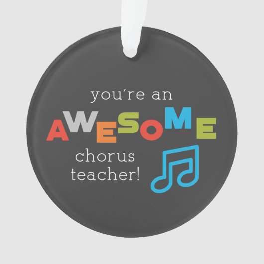 Hinweise zum Chorus Teacher Apprecience Day, Phant Ornament (Vorderseite)