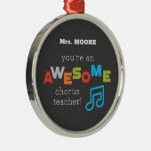 Hinweise zum Chorus Teacher Apprecience Day, Phant Ornament Aus Metall (Rechts)