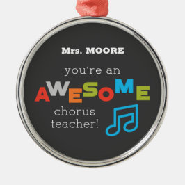 Hinweise zum Chorus Teacher Apprecience Day, Phant Ornament Aus Metall