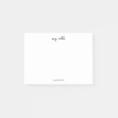 Hinweise zum einfachen Skriptnamen Post Post-it Klebezettel (Vorderseite)