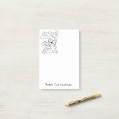 Hinweise zum Färben von Katzen Post-it Klebezettel (Auf Schreibtisch)