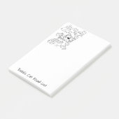 Hinweise zum Färben von Katzen Post-it Klebezettel (angewinkelt)