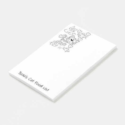 Hinweise zum Färben von Katzen Post-it Klebezettel (angewinkelt)