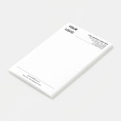 Hinweise zum Firmenlogo Post-it Klebezettel (angewinkelt)