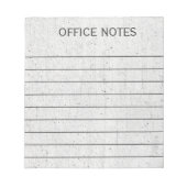 Hinweise zum Geschäftsbüro des Organisierten Gesch Notizblock (Vorderseite)