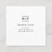 Hinweise zum Geschenk-Tag Quadratische Visitenkarte (Rückseite)