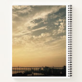 Hinweise zum Hintergrund bei Sonnenuntergang Notizblock (Rückseite)