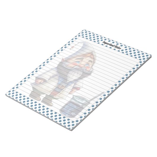 Hinweise zum niedlichen Arzt Notizblock (angewinkelt)