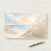Hinweise zum Strand Post-it Klebezettel (Auf Schreibtisch)