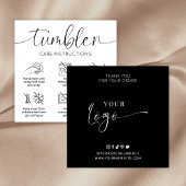 Hinweise zum Umgang mit dem Tumbler Minimalistisch Quadratische Visitenkarte