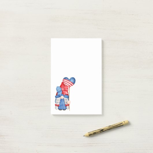 Hinweise zum Unabhängigkeitstag Post-it Klebezettel (Auf Schreibtisch)