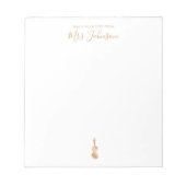 Hinweise zum Unterrichten von Violinlehrern Notizblock (Vorderseite)