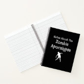 Hinweise zum Zombie Apokalypse Horror Notebook Notizblock (Innenseite)
