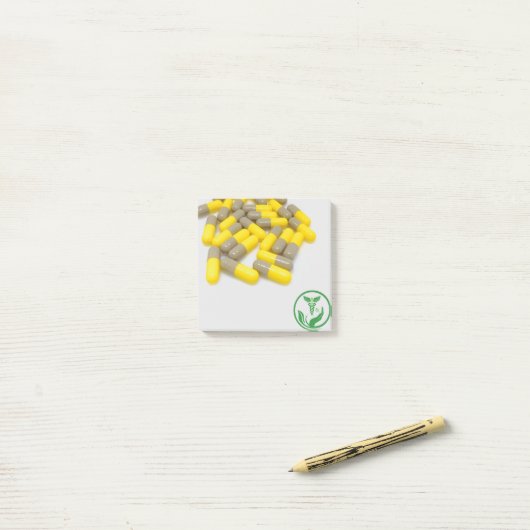 Hinweise zur Apotheke Post-it Klebezettel (Auf Schreibtisch)