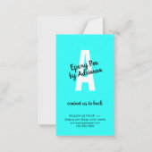 Hinweise zur aquamarinen Pflege für Epoxy-Pen Mitteilungskarte (Rückseite)