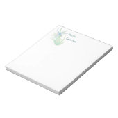 Hinweise zur Aquarellfarbe Grüne Libelle Kunst Notizblock (Rotiert)