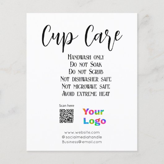 Hinweise zur Betreuung des Pokals fügen Firmenname Flyer (Vorne)