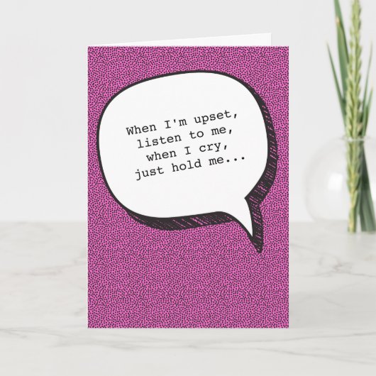 Hinweise zur Beziehung Funny Greeting Card Karte (Vorderseite)