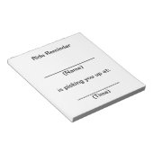 Hinweise zur Erinnerung Notizblock (angewinkelt)