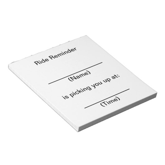 Hinweise zur Erinnerung Notizblock (angewinkelt)