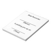 Hinweise zur Erinnerung Notizblock (Rotiert)