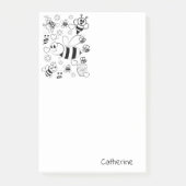 Hinweise zur Färbung der Hummelbiene Post-it Klebezettel (Vorderseite)