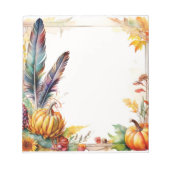 Hinweise zur Herbsternte Notizblock (Vorderseite)