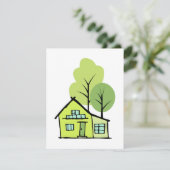 Hinweise zur Kundenempfehlung des niedlichen Hause Karte (Stehend Vorderseite)