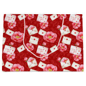 HINWEISE ZUR LIEBE DER BLUME UND WERTE VON PINK GROßE GESCHENKTÜTE (Vorderseite)