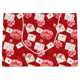 HINWEISE ZUR LIEBE DER BLUME UND WERTE VON PINK GROßE GESCHENKTÜTE