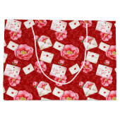 HINWEISE ZUR LIEBE DER BLUME UND WERTE VON PINK GROßE GESCHENKTÜTE (Rückseite)