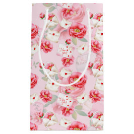 HINWEISE ZUR LIEBE DER BLUME UND WERTE VON PINK KLEINE GESCHENKTÜTE