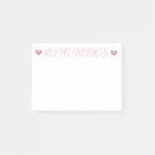 HINWEISE ZUR LIEBE POST-IT KLEBEZETTEL (Vorderseite)