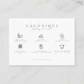 Hinweise zur Schmuckpflege | ABSTRAKT | Pastell Visitenkarte (Vorderseite)