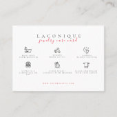  Hinweise zur Schmuckpflege | Aquarellfarbene Blum Visitenkarte (Vorderseite)