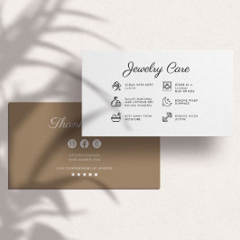Hinweise zur Schmuckpflege - Business dank Karte