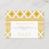  Hinweise zur Schmuckpflege | Gelb Visitenkarte (Rückseite)