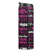 Hinweise zur Sensibilisierung...Brustkrebs Thermosbecher (Nach rechts gedreht)