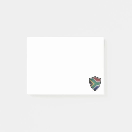 Hinweise zur Südafrika-Flagge Post-it Klebezettel (Vorderseite)