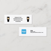 Hinweise zur Tumbler-Pflege Logo hinzufügen Mini Visitenkarte (Vorne/Hinten)