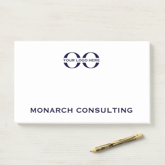 Hinweise zur Unternehmensnachfolge mit Logo Post-it Klebezettel (Auf Schreibtisch)